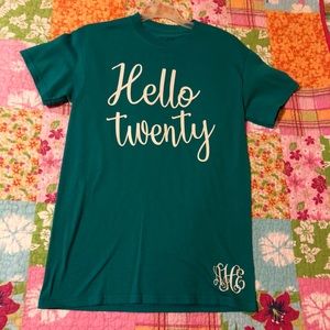 Hello Twenty birthday tee